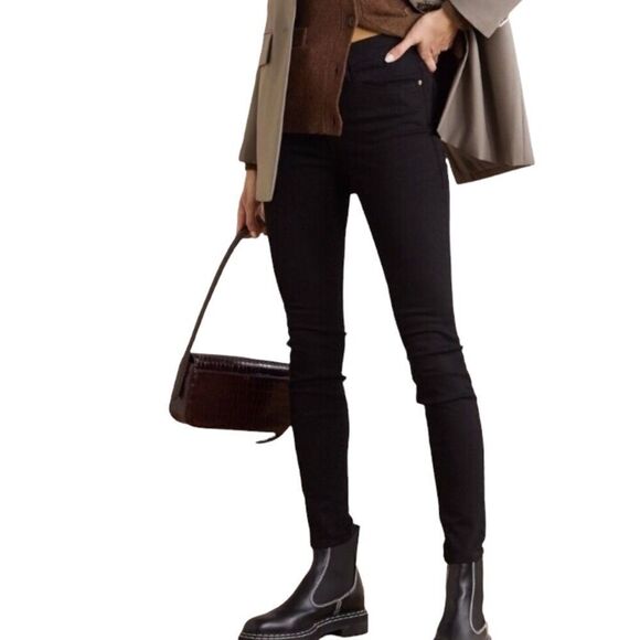 Frame | Revolve Le Skinny De Jeanne Black Size 24 - Picture 1 of 6